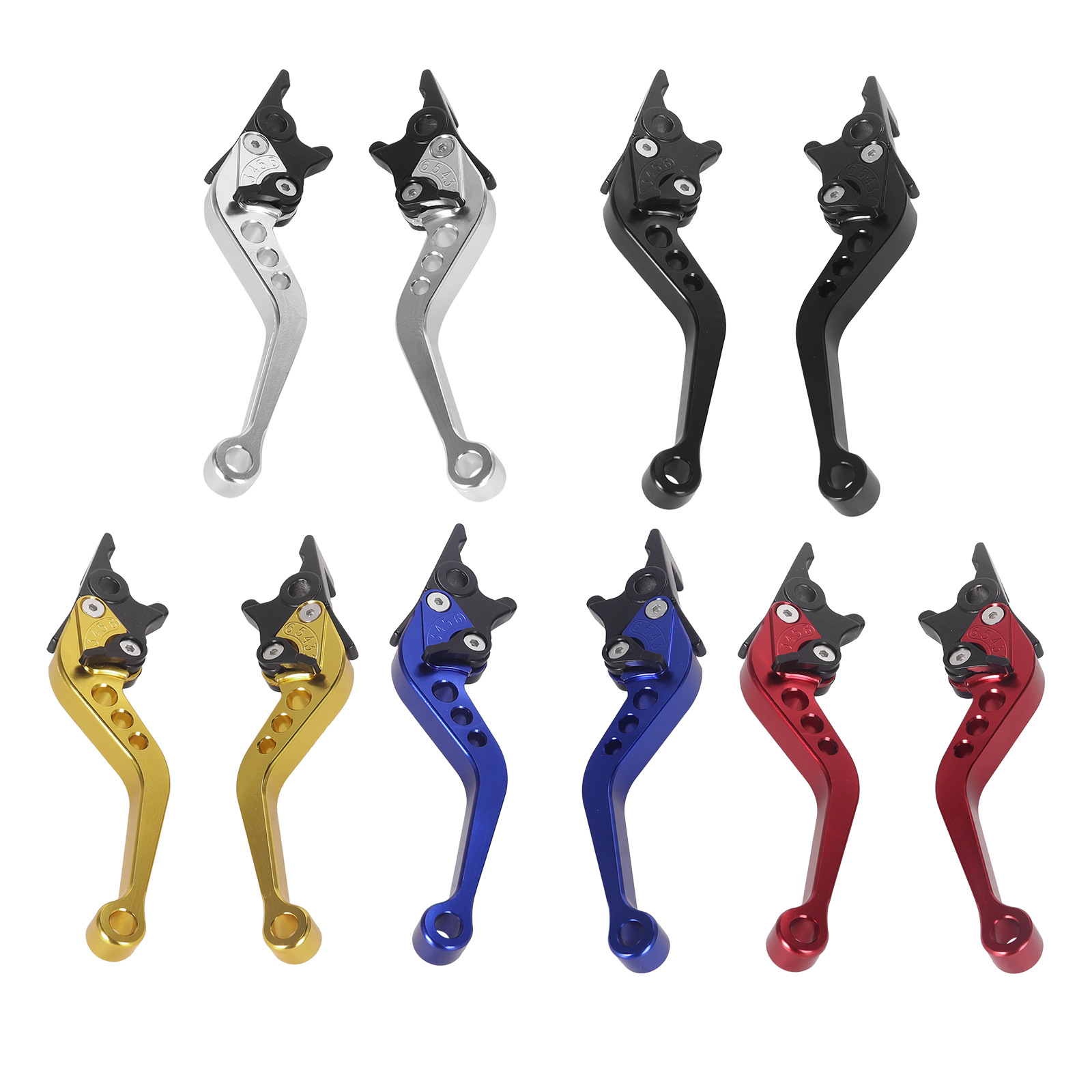 Motorcycle Cnc Accessories Modified for Fuxi Qiao Ge Dual Disc Brake Handlebar Horn Adjustable Electric Vehicle Brake Lever