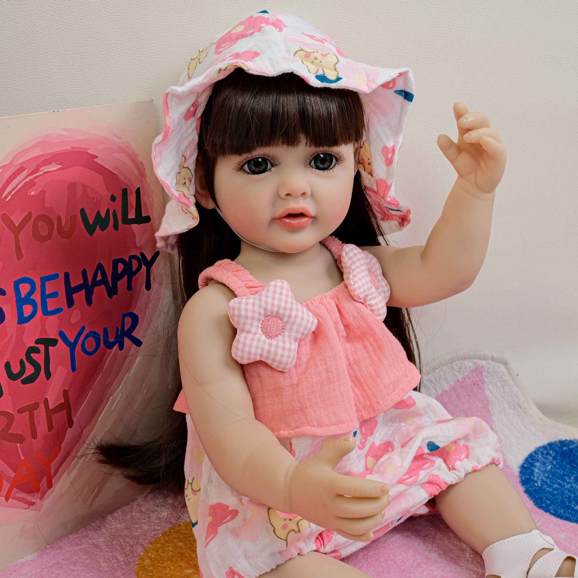 NPK22inch honda estilo de vacaciones Betty simulación renacimiento muñeca acompañante niño regalo