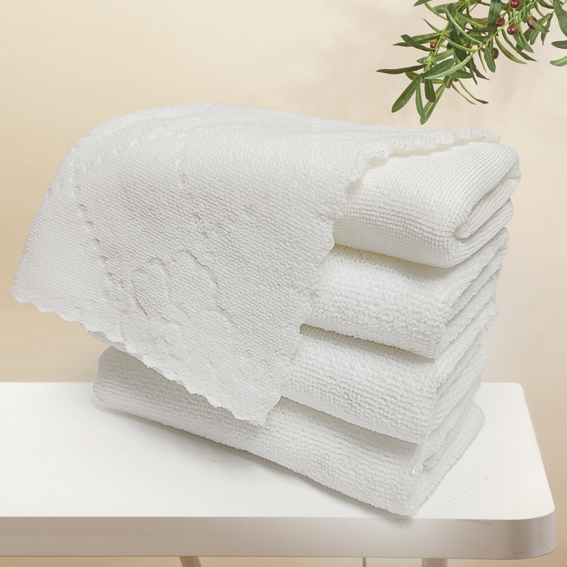 Superfine Fiber Colorful Towel Wholesale Water Absorbent Quick Drying Cleaning Cloth Hotel Guesthouse Shower Disposable Towel with Logo Printing