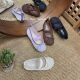 Korean Style 2025 New Mesh Mesh Bow Flat Ballet Shoes Women's Single-Shoes Women's Single-Shoes