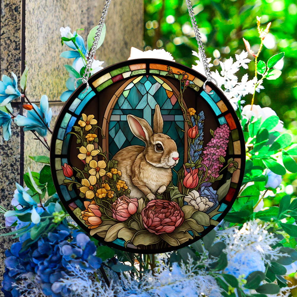 95g Weight pendant Home Textiles & Decor Type Acrylic Material Easter Festival Rabbit Pattern Casual, Elegant, Classical Style Easter Casual Elegant Classical Rabbit Arylic Party Supplies Decorations 46