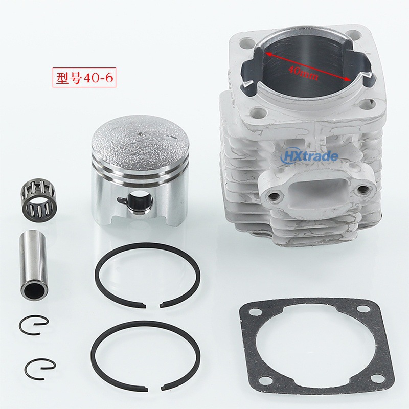 Mini Motorcycle Parts 49Cc Small Sports Car Small Off-Road Vehicle Two-Stroke Engine Cylinder Liner Cylinder Block Piston Assembly
