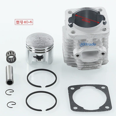 Mini Motorcycle Parts 49Cc Small Sports Car Small Off-Road Vehicle Two-Stroke Engine Cylinder Liner Cylinder Block Piston Assembly (Motorcycle engine and accessories) - cylinder-piston-model-40-6