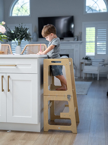 Wholesale Foldable Blackboard Step Stool Baby Handwashing Bench Children's Footstool Multifunctional Table and Chair Kitchen Stool Montessori Learning