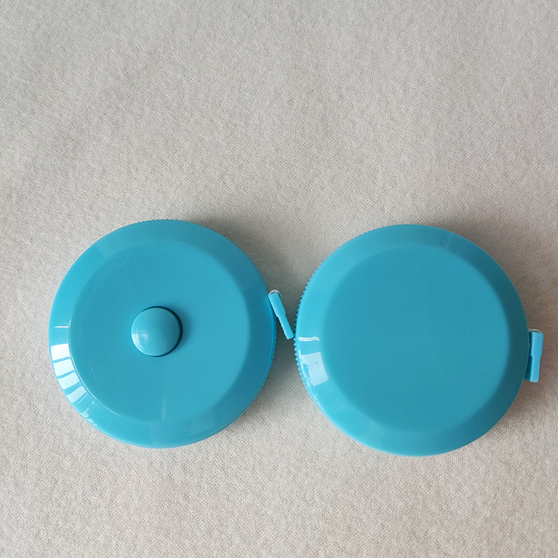 Cinta métrica de Color 1,5 m Mini cinta métrica retráctil redonda en stock publicidad LOGO regla de regalo regla de tres circunferencia Regla suave