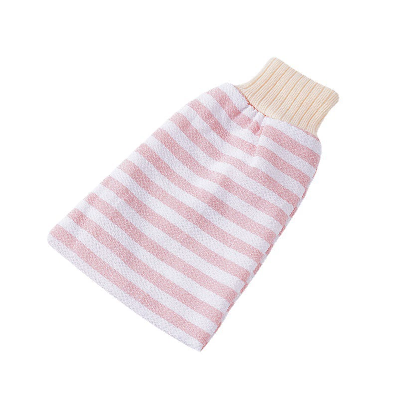 Old-fashioned powerful bath towel, gloves, set for home use
