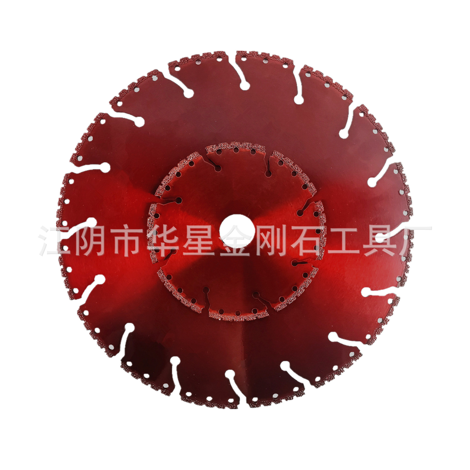 金刚石锯片 红色内孔22.23mm 锯片角磨机切割片钎焊切割片锯片