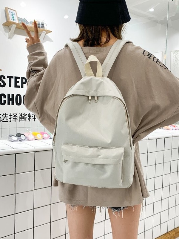书包女日系简约校园背包韩版ins学院风学生双肩背包休闲包旅行包|undefined