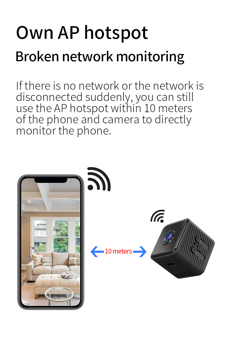 X2 akıllı WiFi kamerası, 1080P, gece görüşü