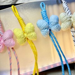 携帯電話ストラップ、カラフルな手作りストラップ、リボンバッグペンダント、小さな新鮮で高級なバッグペンダントアクセサリー