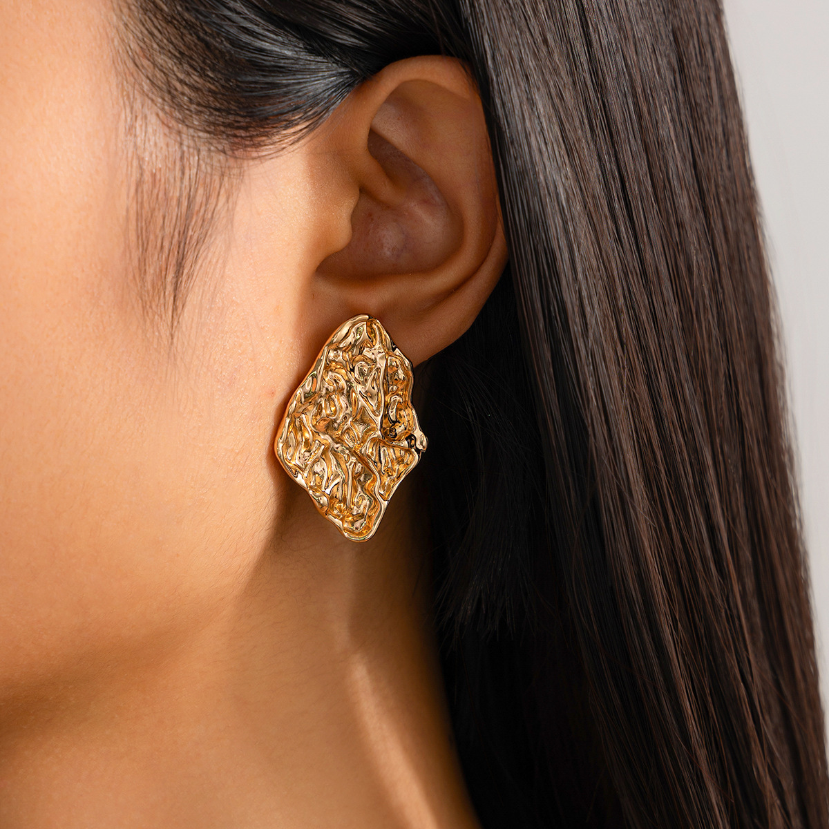12g Weight Steel needle Ear Needle Material Drop Earrings, Ear Studs Classification 1 Pair Quantity Party, Street Occasion Alloy Material Geometric Pattern Women's Gender Polished Finish Plating Design Exaggerated, Punk Style 1 Pair Exaggerated Punk Geometric Plating Alloy Drop Earrings Ear Studs 67