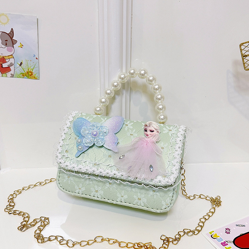 Niños pequeños viento princesa bolsa de hombro de moda caricatura Aisha chica arco graduado cuentas bolso de mano