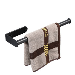 Multifunctional Kitchen and Bathroom Roll Paper Holder, Nail-Free Kitchen Cling Film Holder, Hand Towel Holder, Clothes Hanger Storage Artifact, Cross-Border Supply