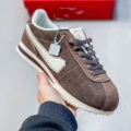 Brown and white