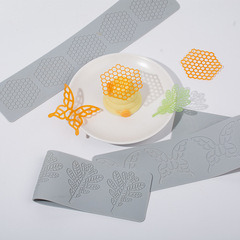 Three Trust Butterfly Honeycomb Leaf Fondant Lace Mat Silicone DIY Chocolate Cake Decoration Mold Baking Tool