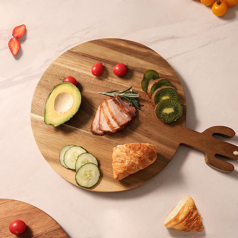 Tablero de cortar de madera tablero de corte creativo del hogar que cuelga multi-funcional tabla de cortar QUESO Tabla de queso bandeja de aperitivos en la tienda