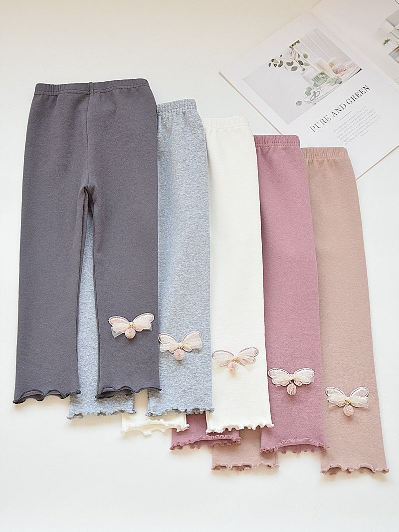 Polainas de las niñas de primavera y otoño Delgado desgaste exterior estilo occidental pantalones de los niños de primavera nuevos bebés de algodón pantalones largos image 3