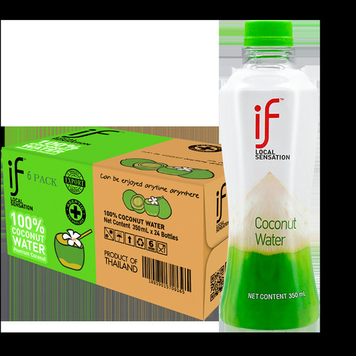if Coconut Water Thailand Import Original 100% Pure Coconut Green Water Low Sugar 0 Fat NFC Coconut Meat Juice Beverage Wholesale