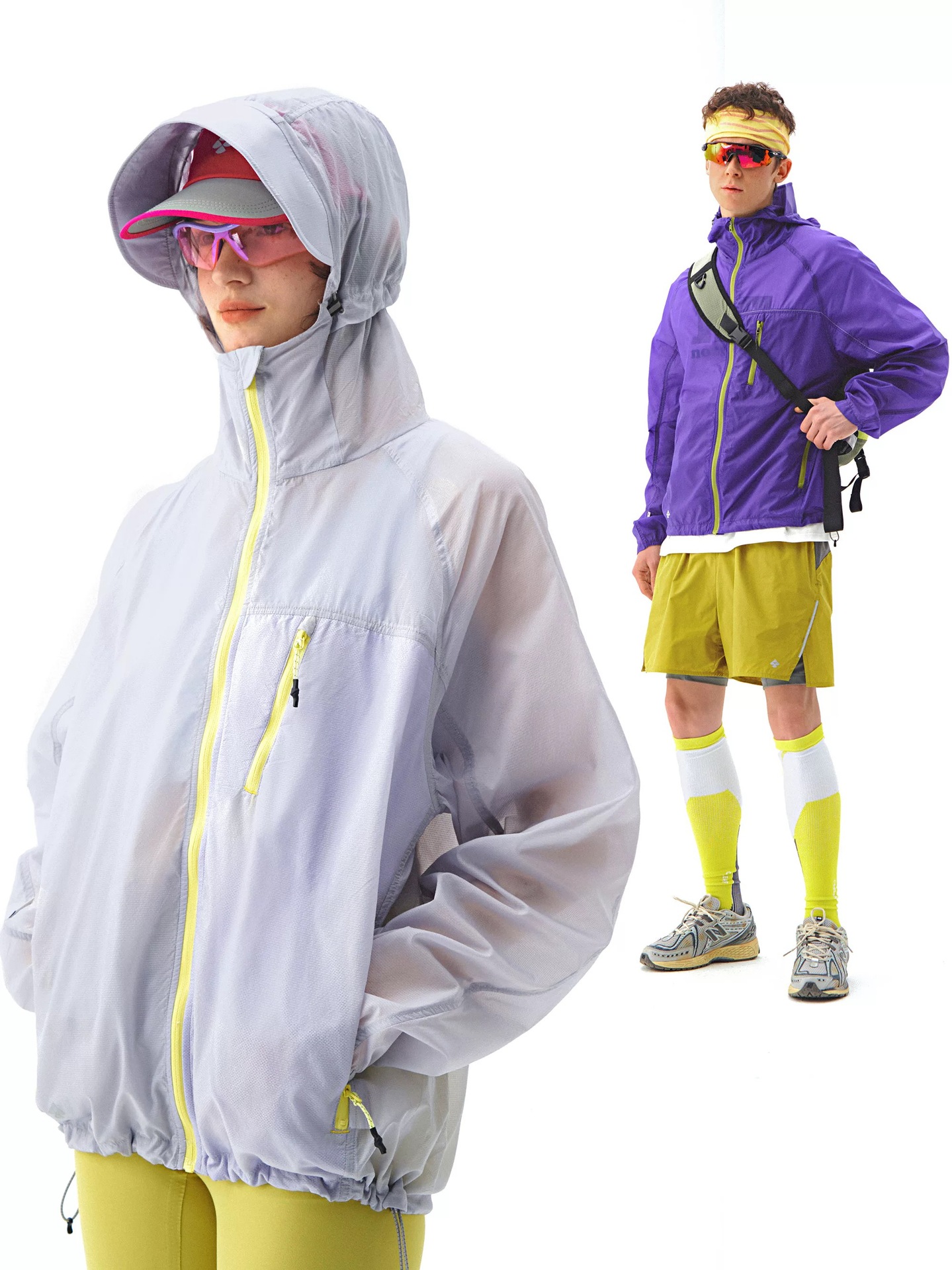 Ropa de protección solar ligera de lluvia de montaña vacía Ropa de protección solar con capucha impermeable al aire libre fresca para mujeres Ropa de piel resistente a los rayos UV para hombres