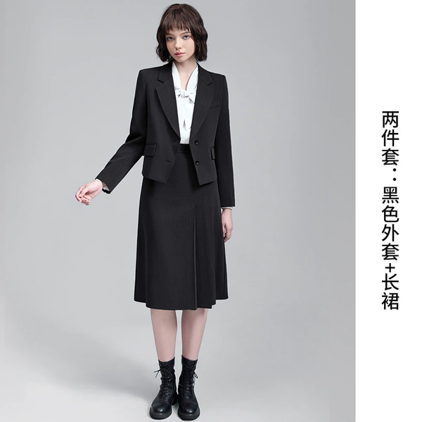 Classic suit jacket, skirt