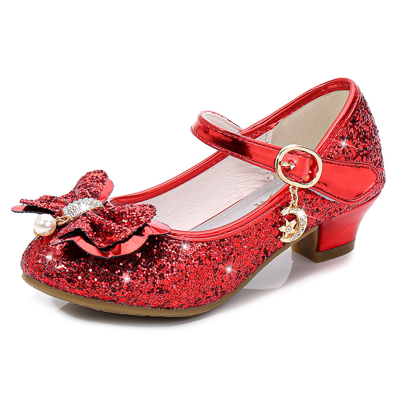 Transfronteriza Amazon venta caliente zapatos de tacones altos de niñas zapatos de princesa para niños zapatos de niños zapatos de espectáculo zapatos de cristal de niñas image 5