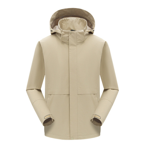 Xinniaojia hard-shell anti-storm rain jacket for men and women, three-in-one two-piece set, silver fox velvet ski and mountaineering suit customization