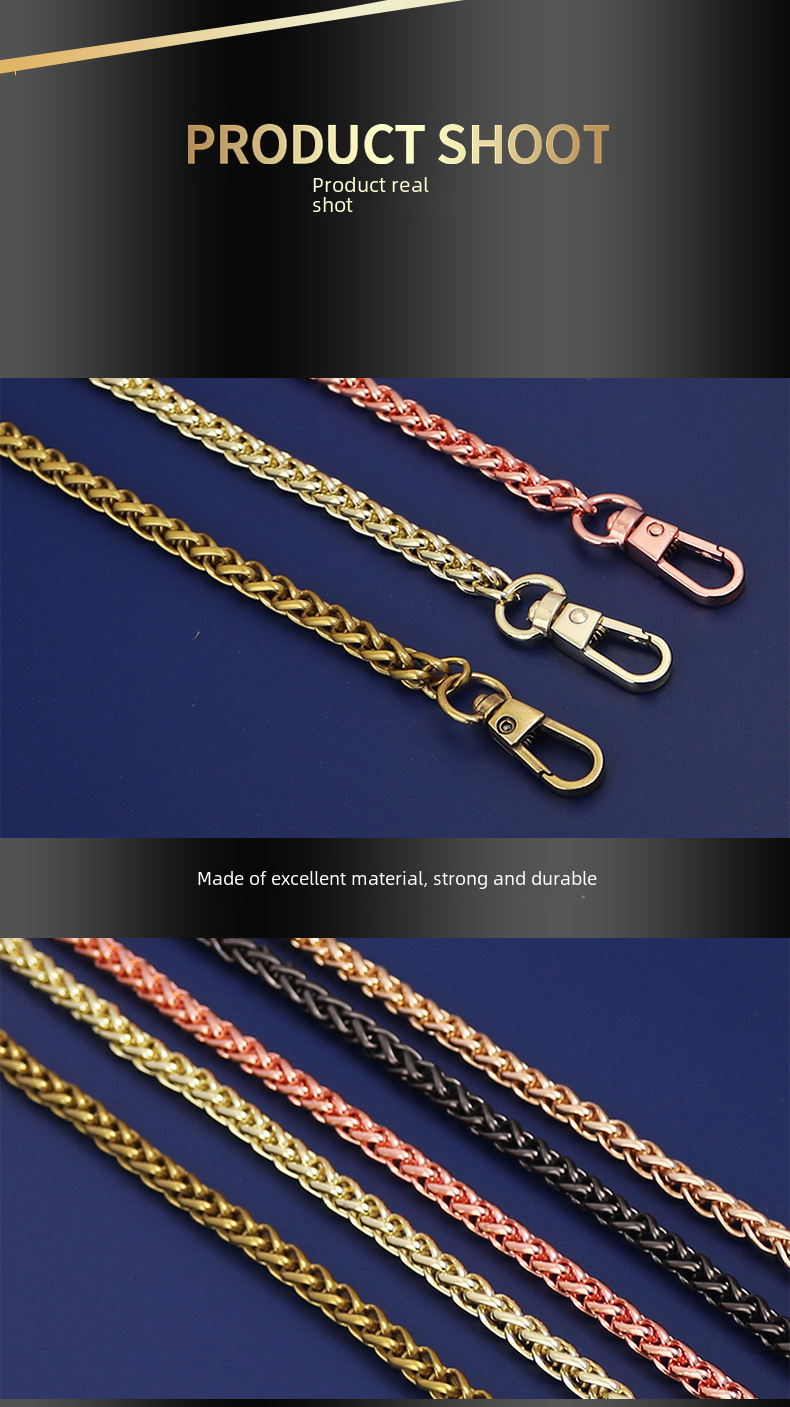 Lantern Chain Bag Chain Accessories Bag with Shoulder Strap Single Buy Crossbody Mini Bag Chain Not Easy to Fade Metal Chain