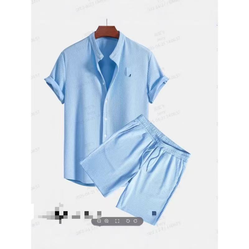 2025 New Men's Tropical Digital Print Button-Down Short-Sleeved Collared Hawaiian Vacation Shirt with Free Shipping