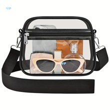 Adjustable Shoulder Strap Transparent Satchel Bag Stadium