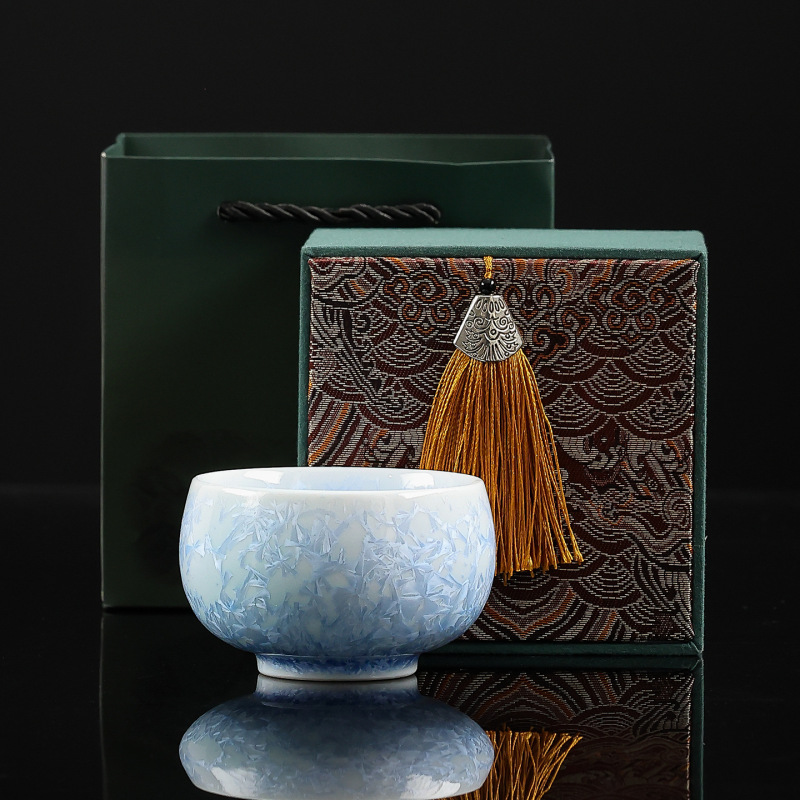 高温窑变冰晶釉主人杯茶杯茶具礼品公司周年庆店庆活动伴手礼logo|undefined
