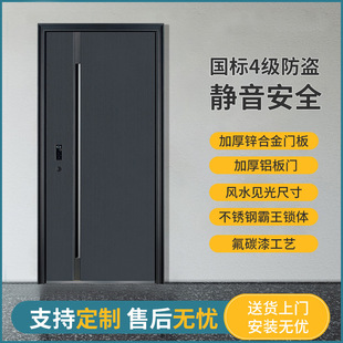 Factory Direct Sales Security Anti-Theft Single Door Anti-Theft Durable Simple Entrance Door Moisture-Proof Soundproofing Customizable Smart Door