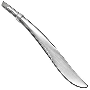 Banana Clip beauty makeup tools stainless steel mirror light edging banana-shaped eyebrow clip hair trimming pliers nose pulling knife tweezers