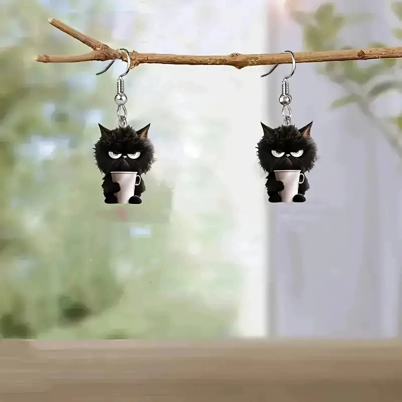 acrylic cute creative design earrings