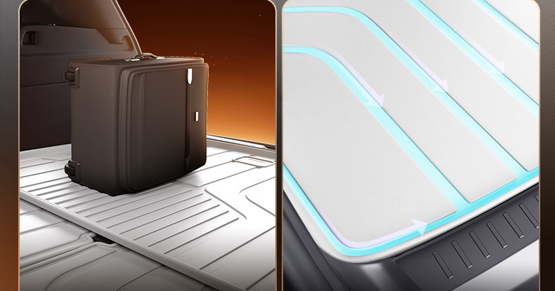 Suitable for 26 Models of Xpeng X9 Extended-Range Version, Tpe Car Trunk Mat, Car Modification Accessories, Foot Mat, Trunk Mat Supplies
