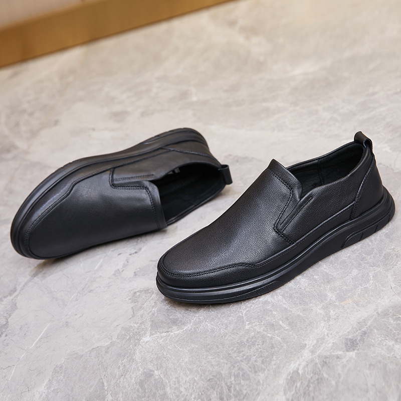Men's comfortable breathable casual leather shoes_voghion.com