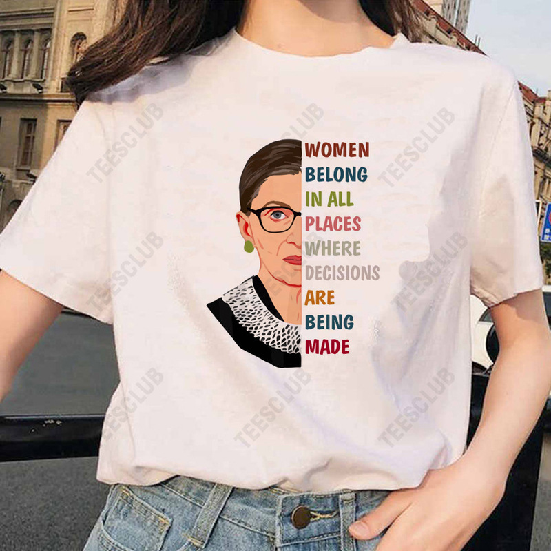 Ruth Bader Ginsburg T Shirt European and American hot selling American female Justice Ginsberg T-shirt