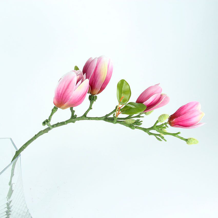 보라색과 분홍색 꽃봉오리 4개(전체 길이 68cm)