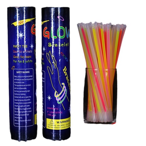 Children's colorful glow sticks, non-toxic, light up and dance with dance props, colorful, night glow, silver light sticks, fluorescent sticks