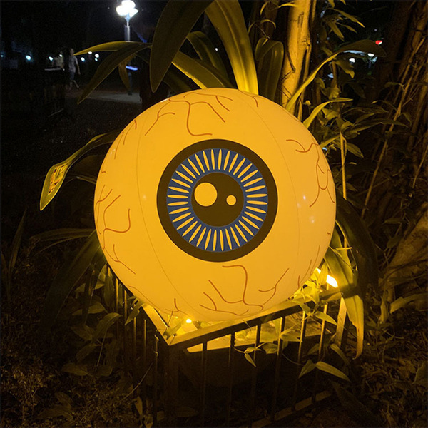 Inflatable eyeball