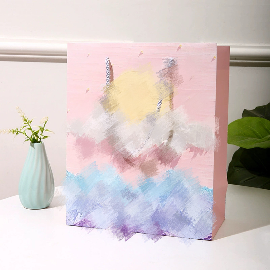 Rishengshan Meng 7852-1(휴대용 밧줄 유화), 고품질 흰색 판지, 14x7x15