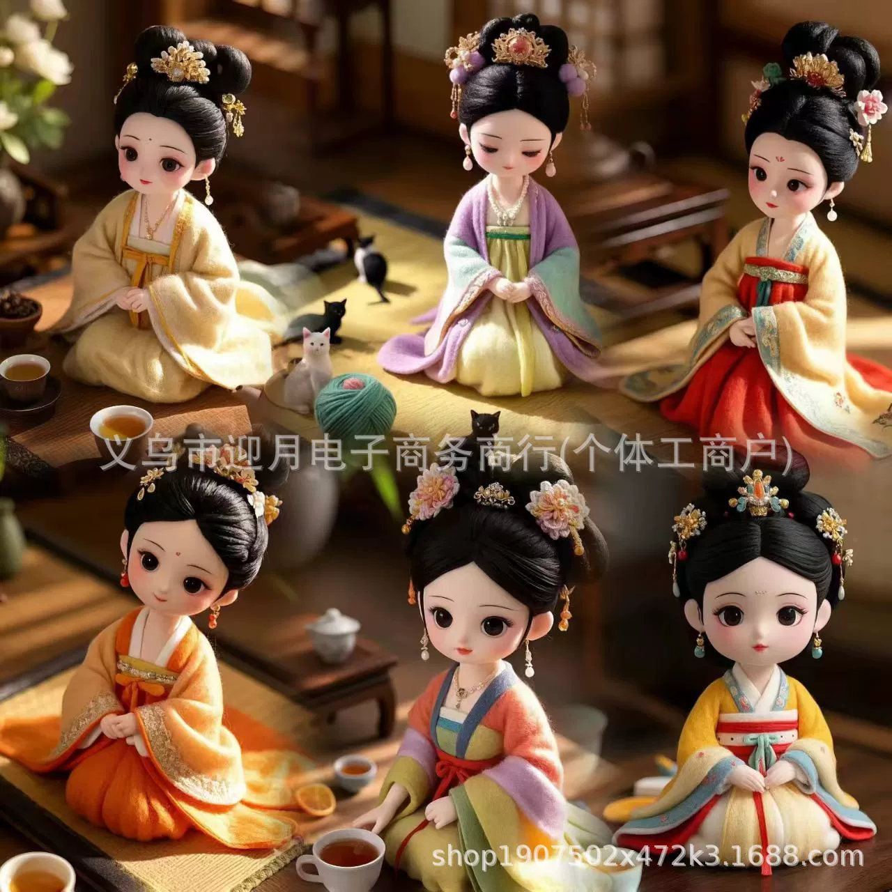 Tang Palace леди брелок для автомобильных сумок подвеска милые старинные куклы дарят подарки для детей декоративные подвески