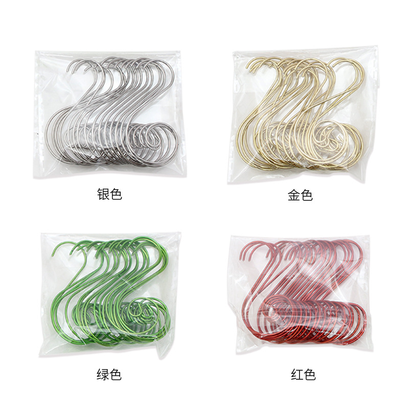 Amazon Venta caliente gancho de Navidad vacaciones joyería gancho metal pequeño gancho S gancho todo tipo de decorativo pequeño gancho al por mayor