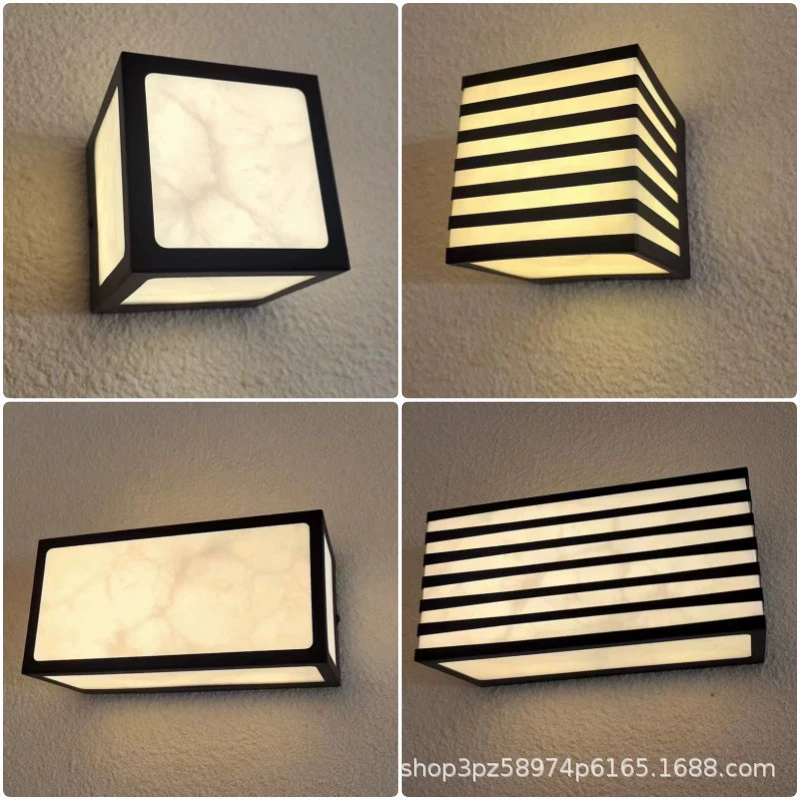 Наружные настенные светильники Декоративные садовые светильники Гостиничный светильники Домашние ворота Настенные светильники Водонепроницаемые имитационные стены настенные светильники