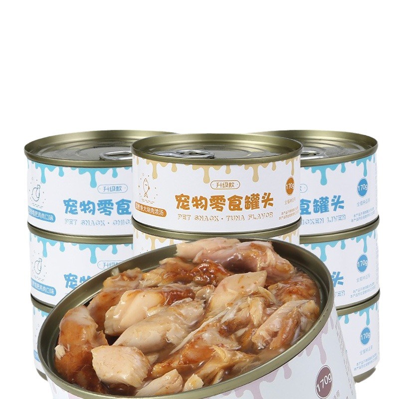 Latas de alimentos básicos para gatos enlatados 170g * 12 latas para gatos pequeños Aperitivos especiales para gatos