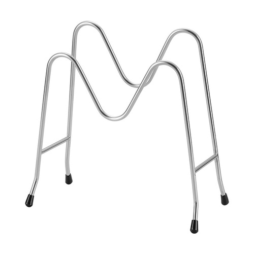 Stainless steel M-shaped pot lid holder kitchen dish plate cutting board stand desktop draining storage rack thickened stand chopping board rack