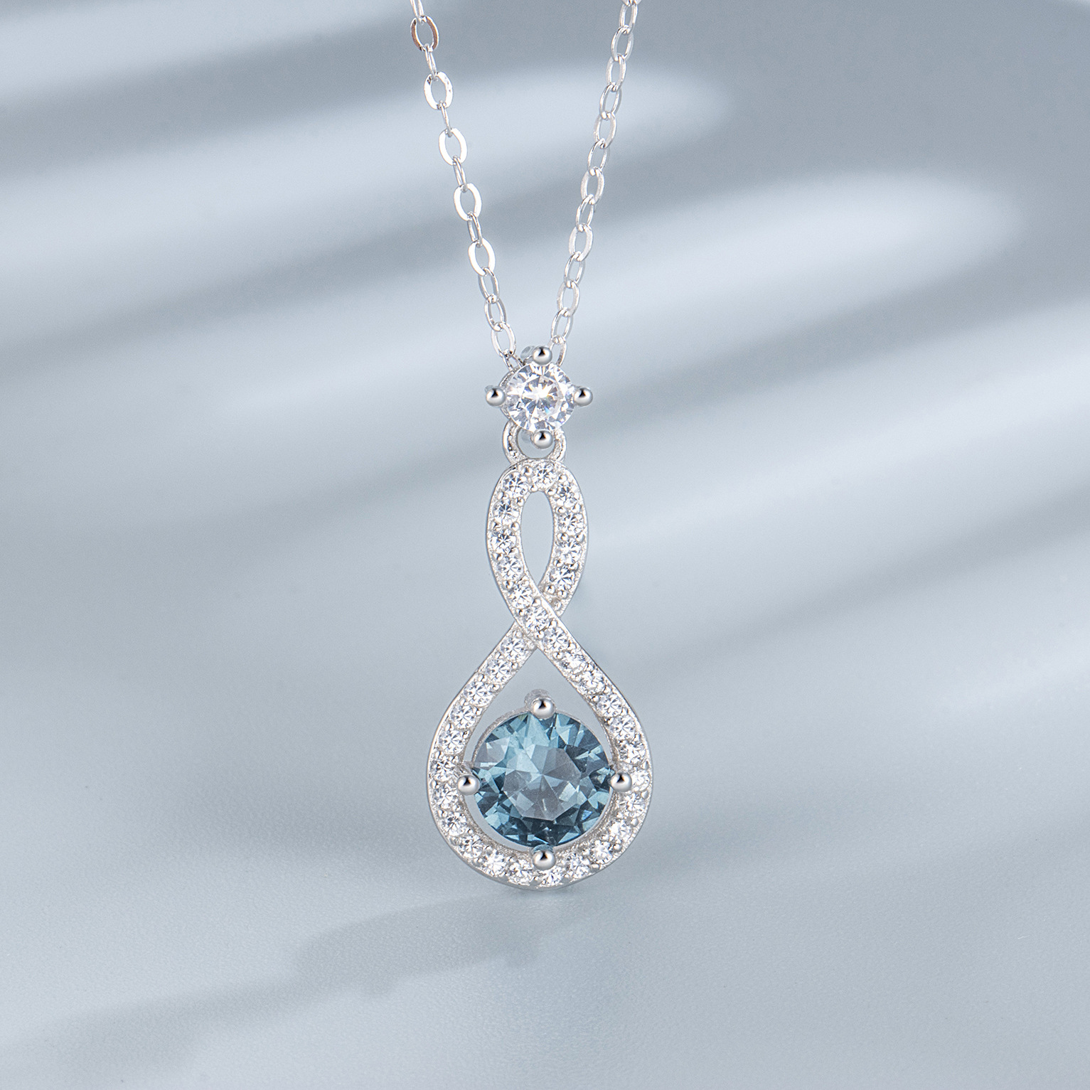 Jewelry Set Classification Silver Jewelry Stud Earrings Sterling Silver 925 Infinite Symbol Number 8 Necklace Style Jewelry