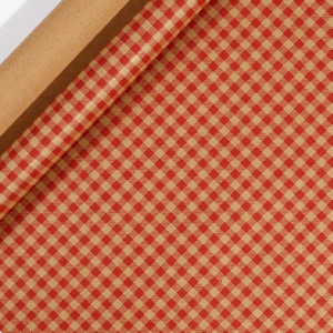 크리스마스 시리즈 - 레드 체크; 43*300cm 롤