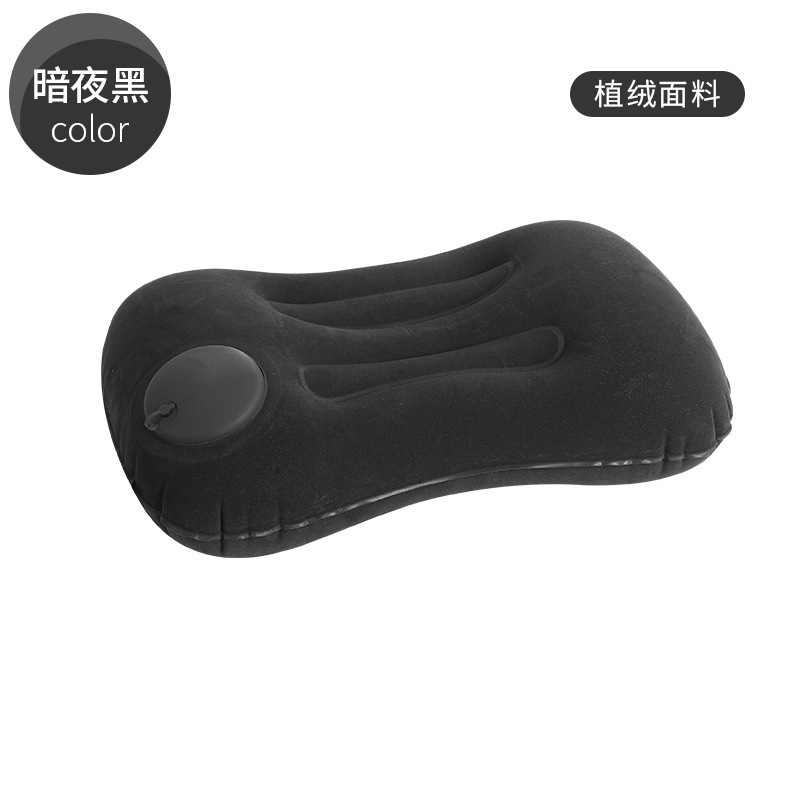 インフレータブル枕屋外インフレータブル角枕ポータブル折りたたみ式クッション腰掛け観光車用飛行機のインフレータブル枕|undefined