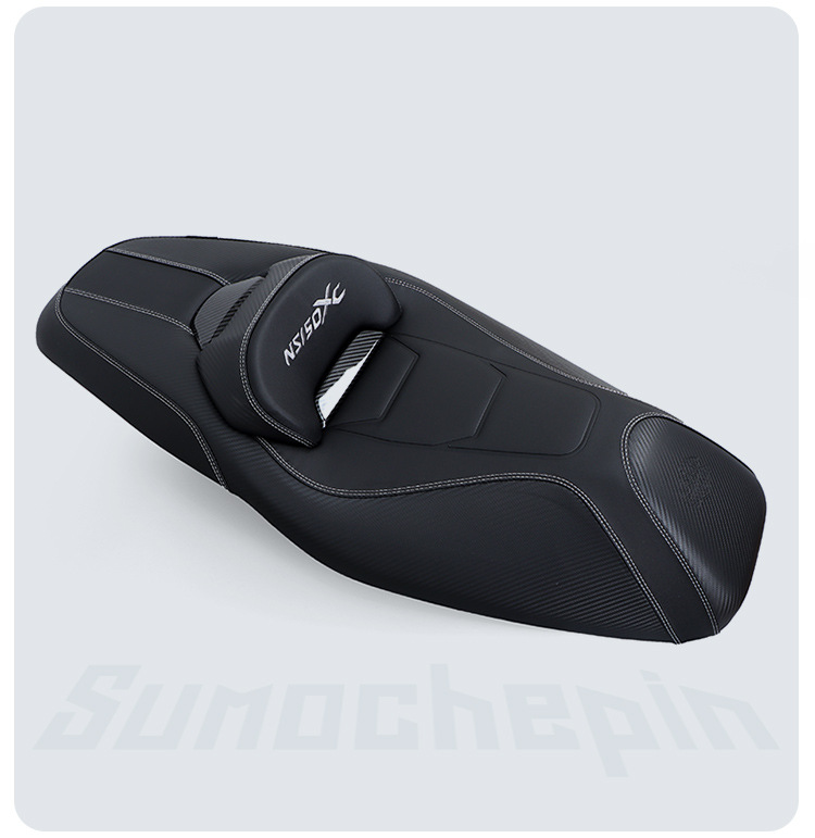 Suitable for Honda NS150XC modified motorcycle leather seat assembly, lowers the height and adds a backrest, breathable and comfortable