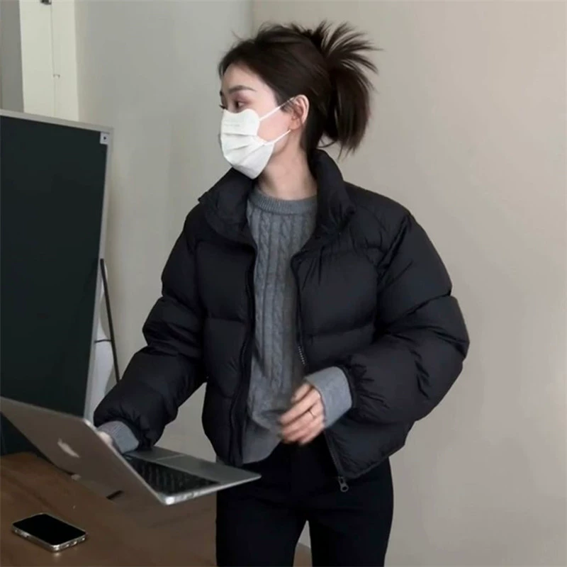 Ken Dou ветер американский короткий пуховик женский 2023 зимний новый маленький белый утка пух мелад воротник куртка